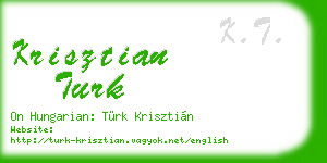 krisztian turk business card